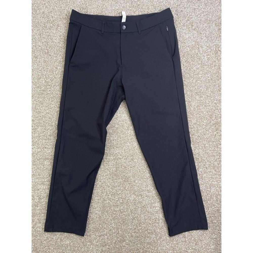 Lululemon Size 34 ABC Trouser Classic Fit Warpstreme Color Black ‎ Men's Pants